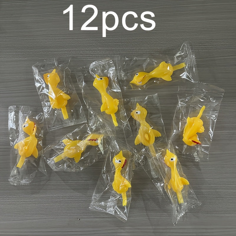 12pcs Catapult Chicken Slingshot Toy Funny Novelty Party Favors
