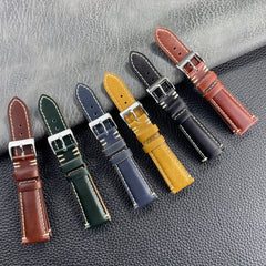 Cowhide Leather Strap Quick Release Watch Chain 20 22 24mm