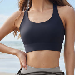 Breathable Push Up Sports Bra Racer Back Tank Top