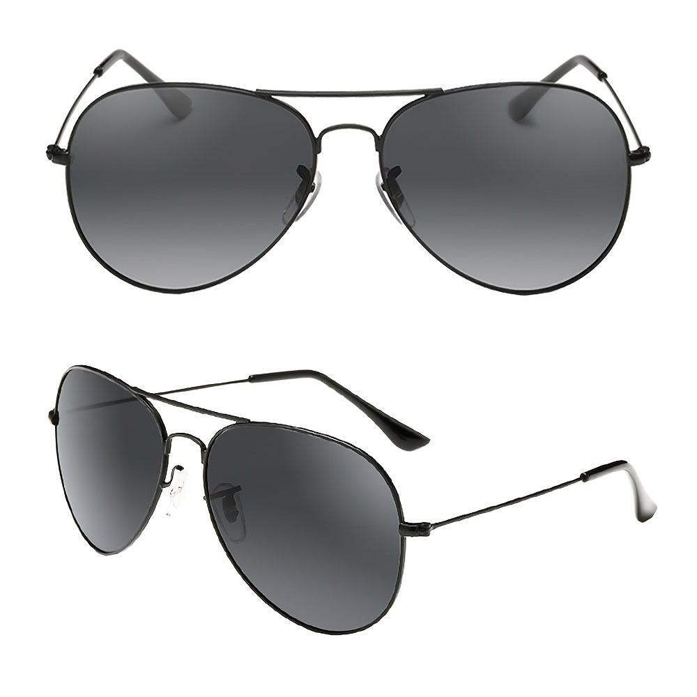 Polarized Aviator Sunglasses Women Double Bridge UV400 Protection