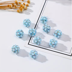 Colorful Pearl Pottery Mud Ball Accessories DIY Jewelry Ornaments Set