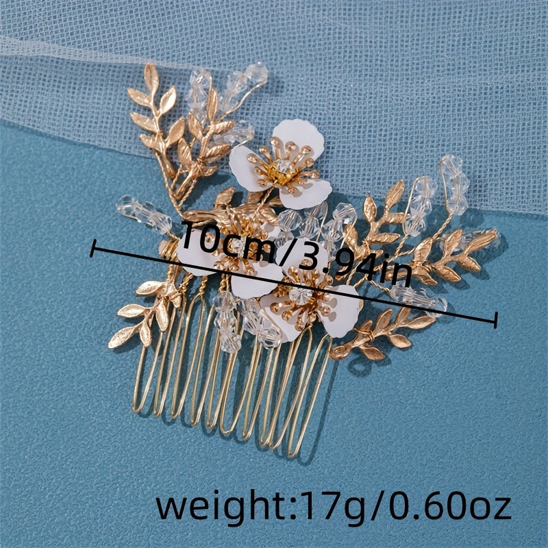 Girls Rhinestone Hairpin Vintage Flower Fairy Hair Accessories
