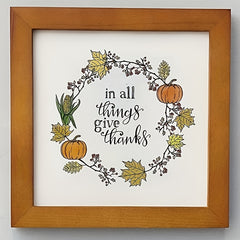 Autumn Wreath Pumpkin Leaf Clear Stamps for Card Making and Album Decor