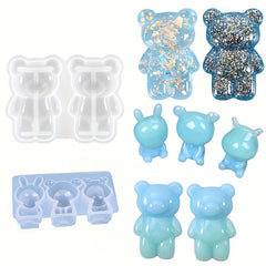 3D Bear Silicone Molds Chocolate Candy Cake Jelly Baking Mould