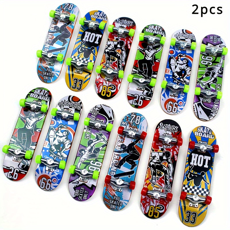 Alloy Finger Skateboard Small Toy for Desktop Play