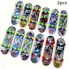 Alloy Finger Skateboard Small Toy for Desktop Play