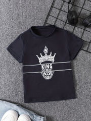 Cute Lion Head Printed Baby T-shirt