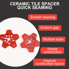 50pcs 12.7cm Tile Spacer Plastic Ceramic Gap Locator Cross Reusable Tool