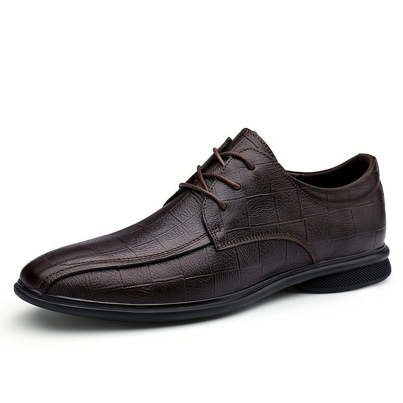Men's Plaid Oxford Dress Shoes Non Slip Loafers