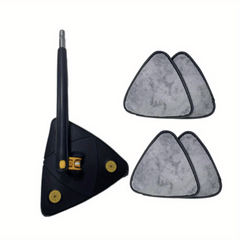 Triangle Mop Rotating Self Twisting Water Mop Wooden Floor Cleaning Tool