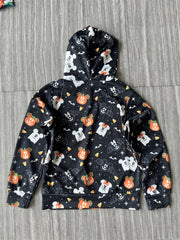 Stylish Halloween Pumpkin 3D Print Hooded Sweatshirt for Kids