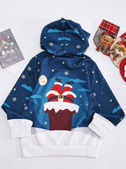 Christmas Santa Night Hoodie Sweatshirt Pullover Spring Fall Sports