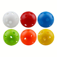 HUAEN 6pcs Outdoor 40 Hole Pickleballs High Durable Indoor USAPA Pickleball Ball