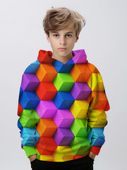 3D Print Boys Hooded Sweatshirt Spring Fall Kids Clothing