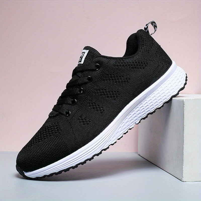 Women's Breathable Lace Up Walking Shoes Lightweight Sneakers
