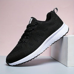 Women's Breathable Lace Up Walking Shoes Lightweight Sneakers