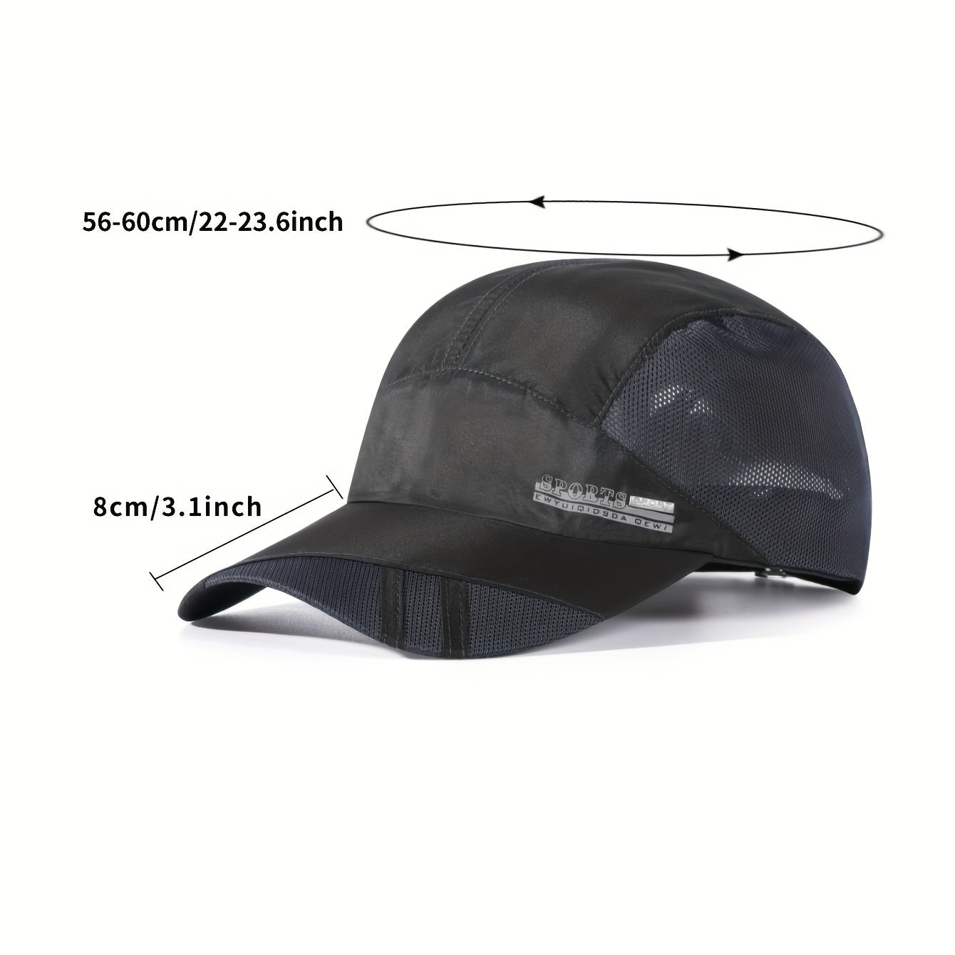 Breathable Baseball Cap Quick Dry Unisex Sun Hat