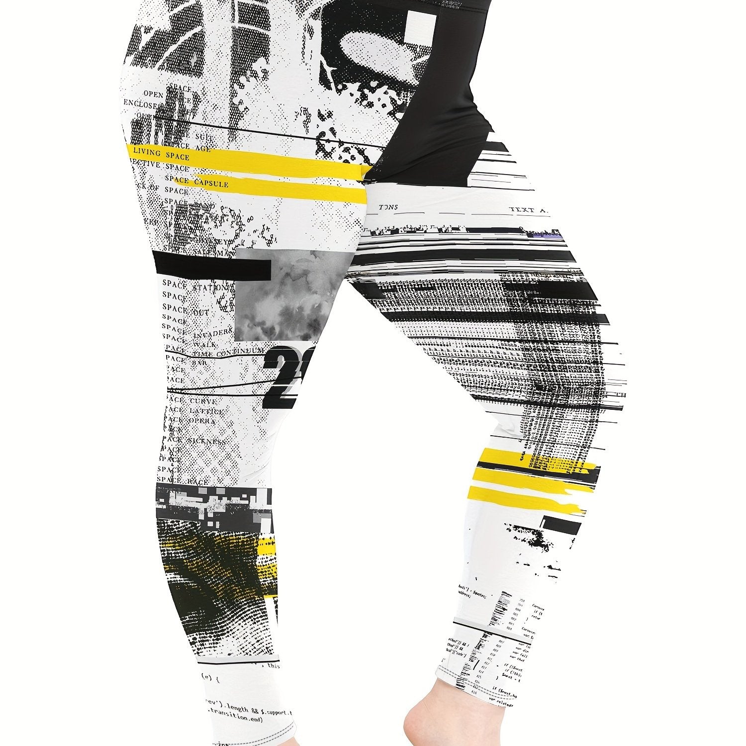 Random Print High Rise Leggings