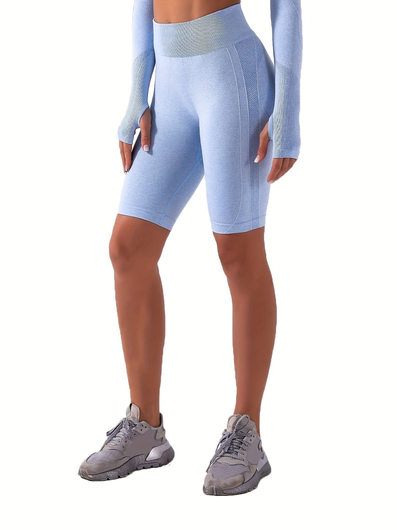 High Stretch Yoga Biker Shorts Seamless Butt Lift Fitness
