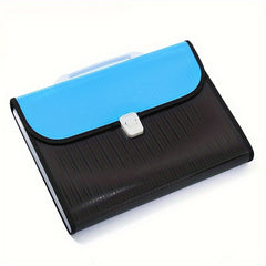 Portable Test Paper Bag Data Folder Storage Clip Accordion Bag