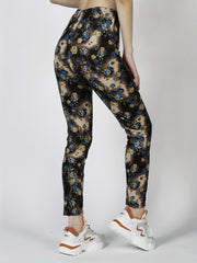 Floral Print Skinny Leggings Stretchy Women's Clothing