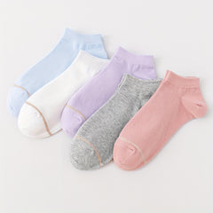 5 Pairs Sports Ankle Socks Lightweight All match Women's Stockings