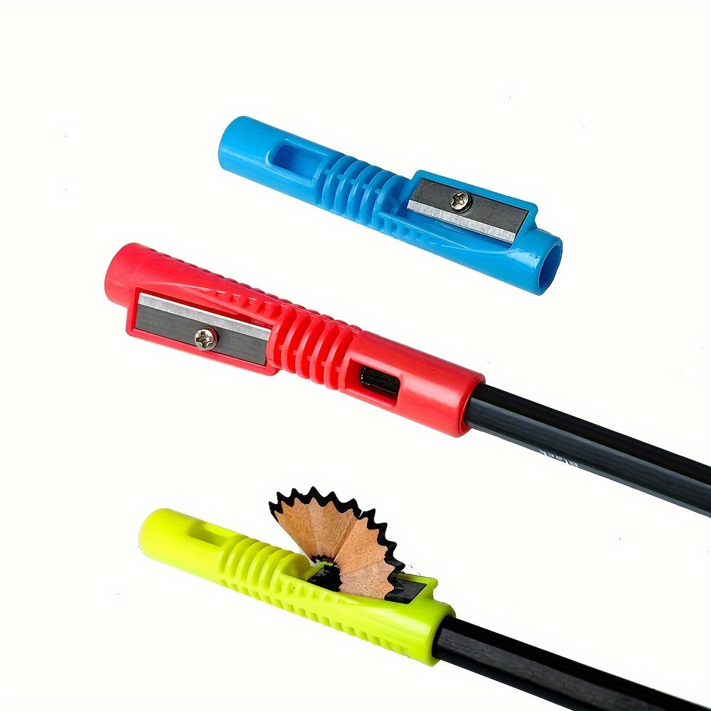 Colorful Handheld Pencil Sharpener with Extender & Whistle