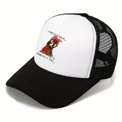 Men's Sunshade Cartoon Print Truck Hat