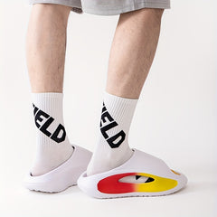 Men's Non Slip Platform Slides Soft Sole Cloud Slides