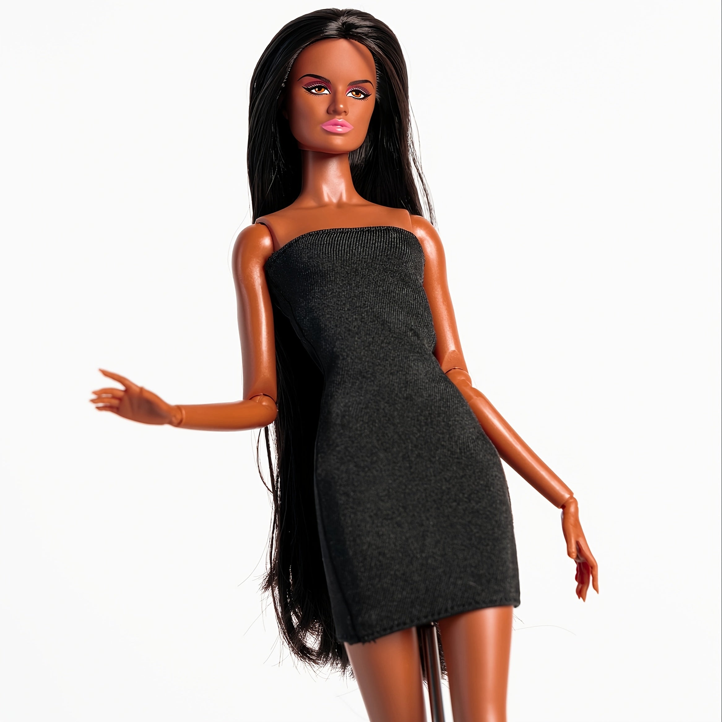 African Muscle Model Doll 12 Joints High Girl Toy Girl Gift No Clothes
