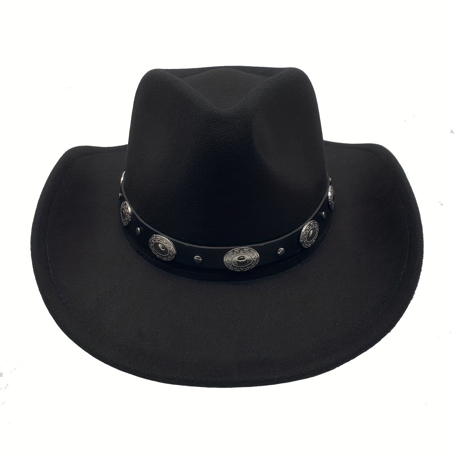 Classic Western Cowboy Hat Wide Brim Felt Fedora Hat