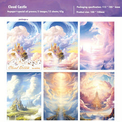 Fun & Creative Cloud Dream Landscape Journal Stickers