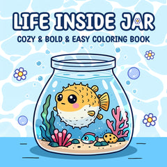 24 Page Adult Coloring Book with Thick Paper - World Picturebook