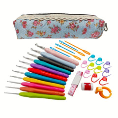 30pcs 35pcs Crochet Hooks Set Ergonomic Knitting Crochet Supplies
