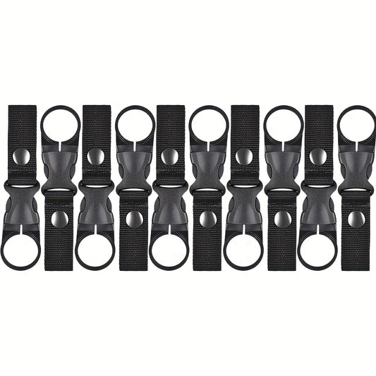 10pcs Buckle Hooks Nylon Webbing Hanging Bottle Buckle For Backpack