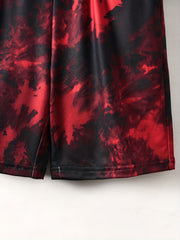 Boys LA Tie Dye Casual Outfit T-shirt & Shorts Kids Summer Set