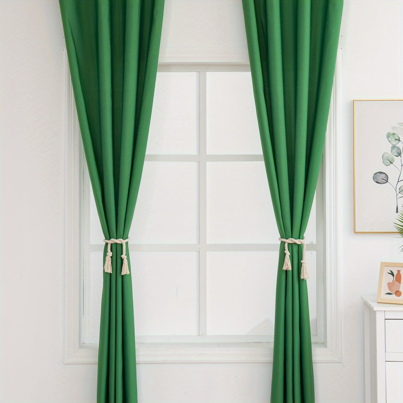 1pc Solid Blackout Curtain Suitable For Home Decor