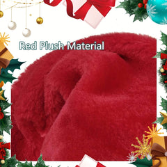 4pcs Santa Hat Christmas Hat Holiday Adults Soft Comfortable Velvet Thickened