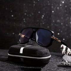 Men's Square Frame Sunglasses Steampunk UV Protection
