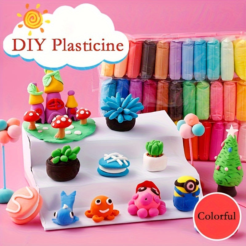 36 Colors Air Dry Clay Set with Sculpting Tools - DIY Crafts