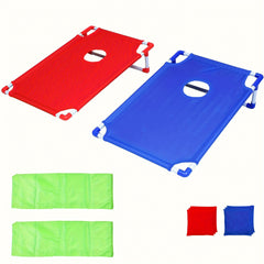 Portable Cornhole Game Set Outdoor Foldable Lawn Beach Games