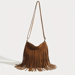 Vintage Tassel Fringe Crossbody Bag Ethnic Style Shoulder Bag