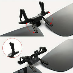 Polarized Clip-On Sunglasses UV Protection Men Driving