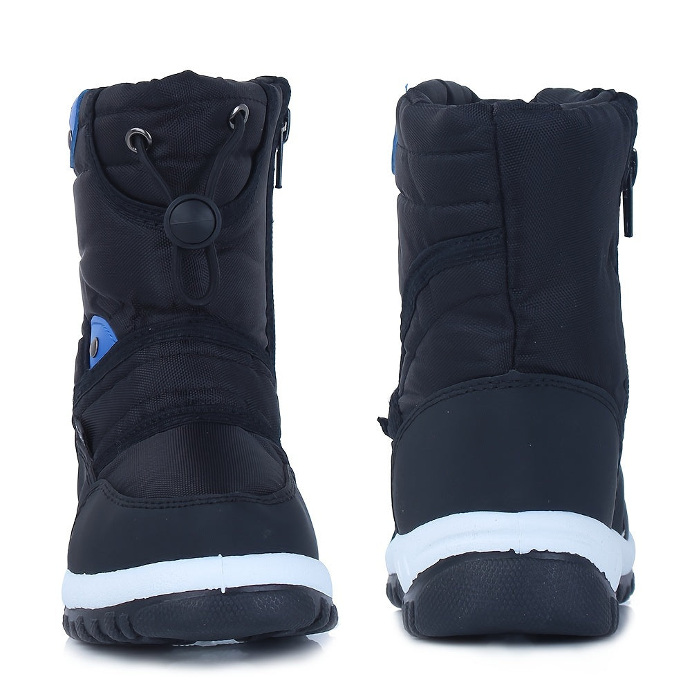 Girl's High Top Snow Boots Warm Fleece Non-Slip Plush Cozy Hiking Shoes
