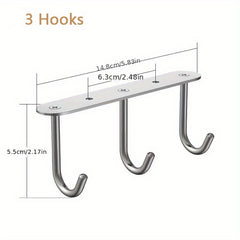Under Cabinet Hanging Hooks for Cups and Glasses Storage