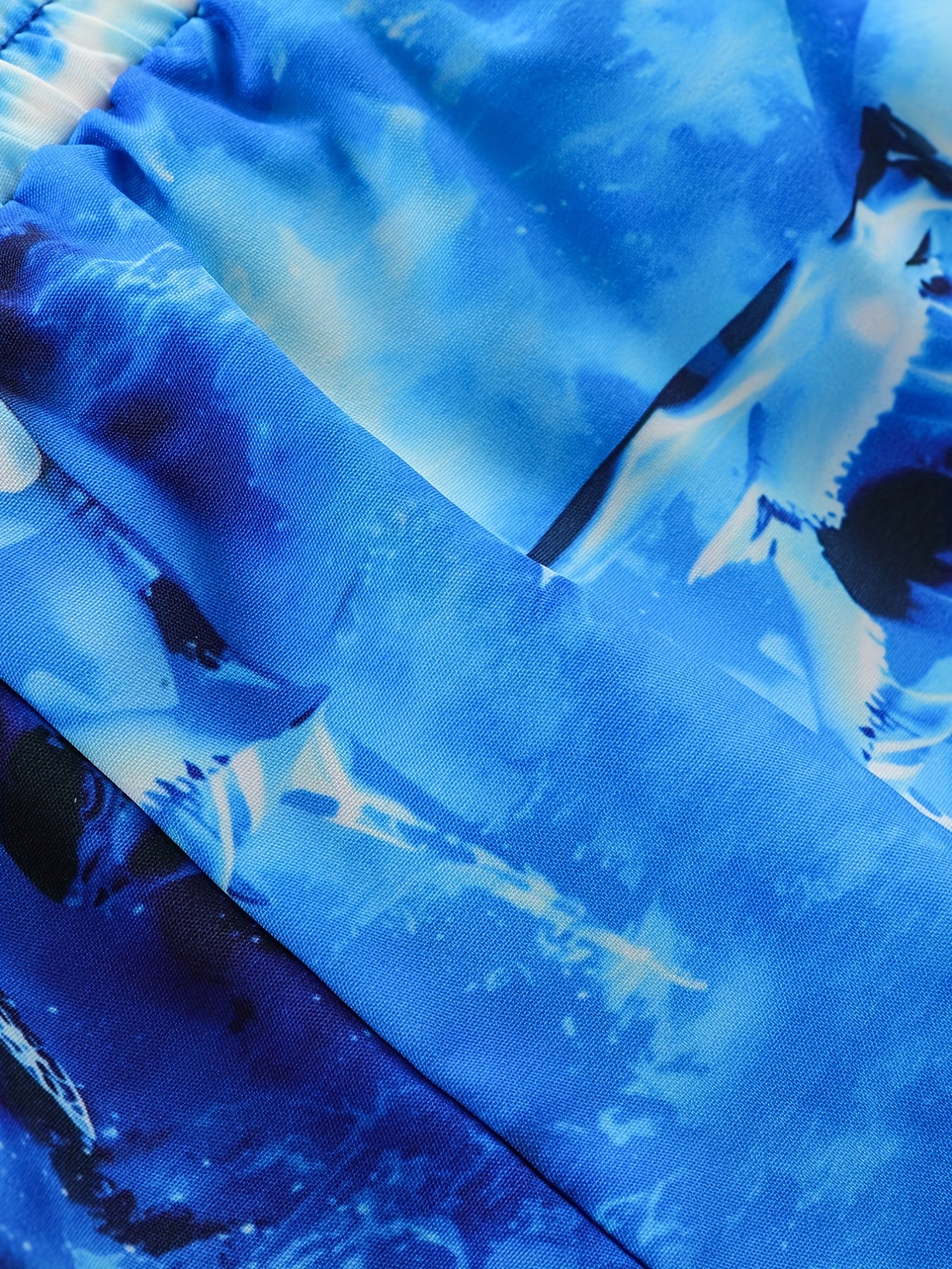 Boys Dolphin Print Shorts for Vacation Beach Kids Summer