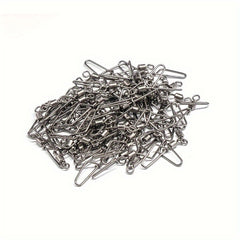 100pcs Fishing Swivels Arc Pin Line Connector Fishing Supplies