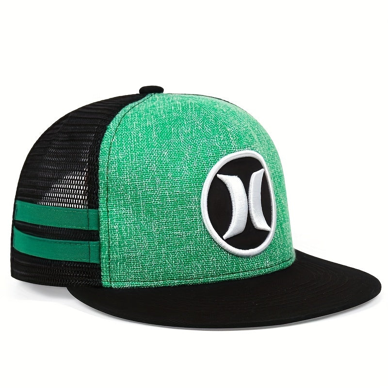 Men's Half Mesh Baseball Cap Hip Hop Outdoor Sunscreen Cap