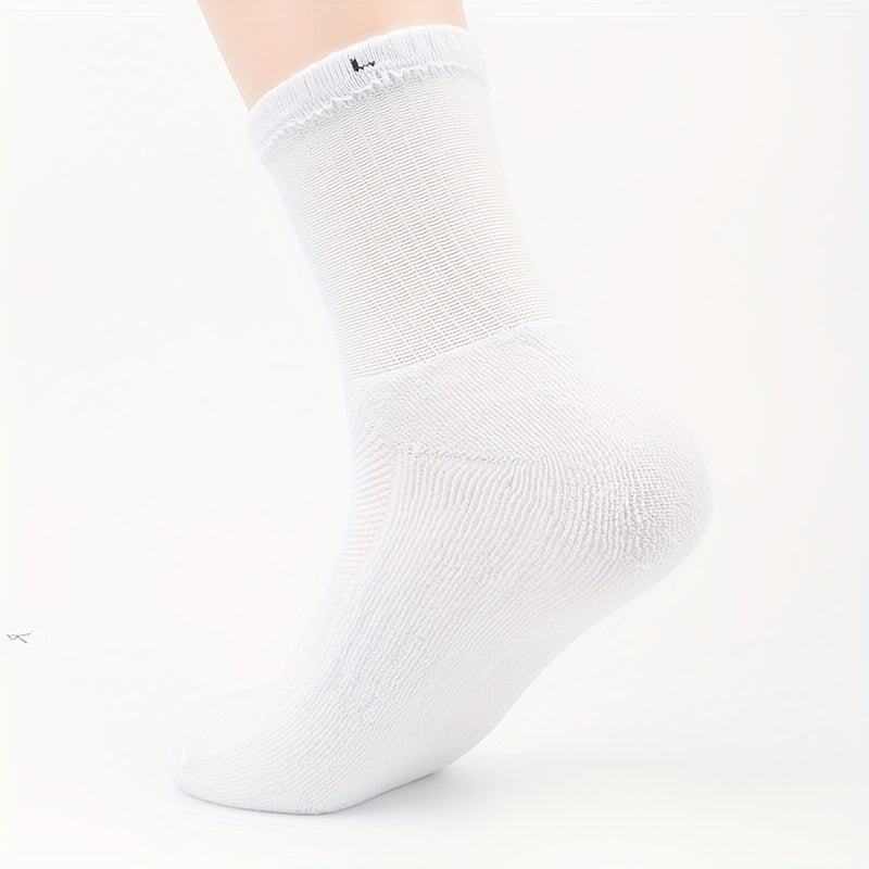 Men's Thick Cotton Mid-calf Socks for Outdoor Running Cycling
