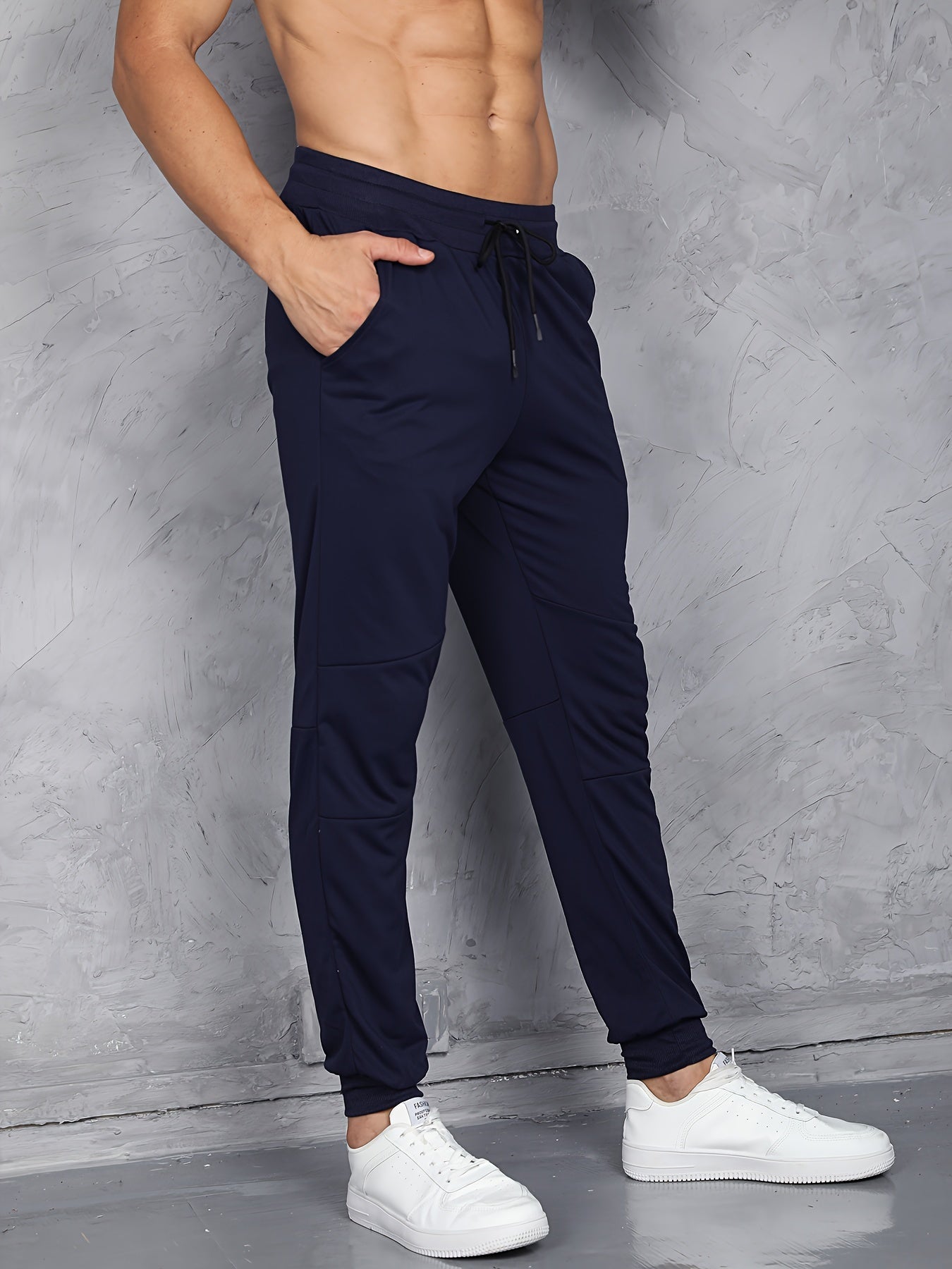 Men's Drawstring Sweatpants Casual Comfy Jogger Pants